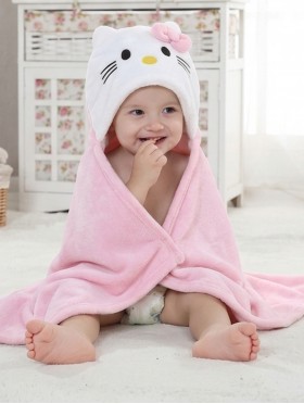 Kids Animal Themed Super Soft Hoodie Towel